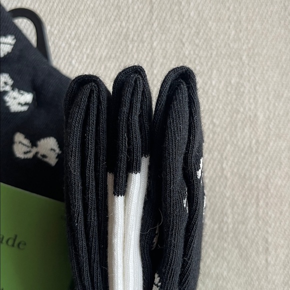 KATE SPADE | NWT | 3-Pack Crew Socks | Signature Icons | One Size - Picture 2 of 6